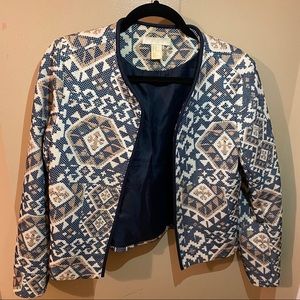 H&M Cropped Aztec Blazer!